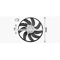 AI7527 AVA QUALITY COOLING Вентилятор охолодження двигуна