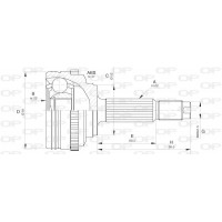 CVJ5617.10 OPEN PARTS Шарнирный комплект, Привідний вал