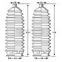 BSG3405 BORG & BECK Комплект пильника рульове управління