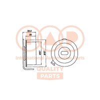 Натяжний ролик ремінь ГРМ IAP QUALITY PARTS 127-07090
