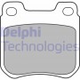 LP1441 DELPHI КомплеК т гальмівних колодок, дискове гальмо