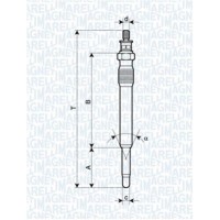 062900001304 MAGNETI MARELLI Свічка розжарювання