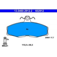 13.0460-2912.2 ATE Комплект гальмівних колодок, дискове гальмо