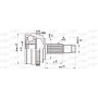 CVJ5214.10 OPEN PARTS Шарнирный комплект, Привідний вал