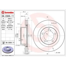 09.C500.11 BREMBO Гальмівний диск