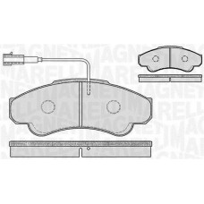 363916060187 MAGNETI MARELLI Комплект гальмівних колодок дисковий гальм