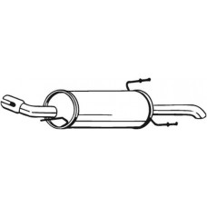 185-287 BOSAL Глушник вихлопних газів кінцевий