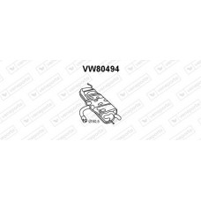 VW80494 VENEPORTE Глушник вихлопних газів кінцевий