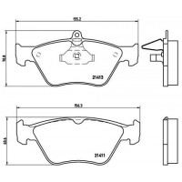 P 59 019 BREMBO Комплект гальмівних колодок дисковий гальм