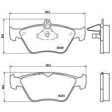 P 59 019 BREMBO Комплект гальмівних колодок дисковий гальм