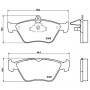 P 59 019 BREMBO Комплект гальмівних колодок дисковий гальм