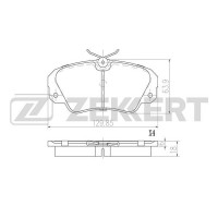 BS-3001 ZEKKERT КомплеК т гальмівних колодок, дискове гальмо