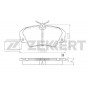 BS-3001 ZEKKERT КомплеК т гальмівних колодок, дискове гальмо