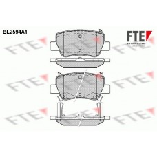 BL2594A1 FTE Комплект гальмівних колодок дисковий гальм