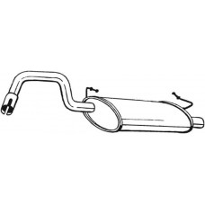 235-203 BOSAL Глушник вихлопних газів кінцевий