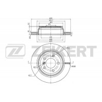 BS-6338 ZEKKERT Гальмівний диск
