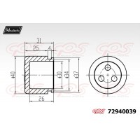 72940039 MAXTECH Поршень корпус скоби гальма