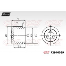72940039 MAXTECH Поршень корпус скоби гальма