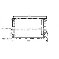 AIA2078 AVA QUALITY COOLING Радіатор охолодження двигуна