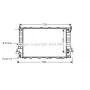 AIA2078 AVA QUALITY COOLING Радіатор охолодження двигуна
