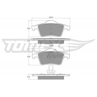 TX 14-05 TOMEX Brakes Комплект гальмівних колодок дисковий гальм