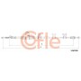 92.1.MT009 COFLE Тросик, cтояночный тормоз