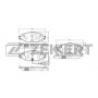 BS-1047 ZEKKERT Комплект гальмівних колодок дисковий гальм