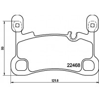 8DB 355 039-111 HELLA Комплект гальмівних колодок дисковий гальм