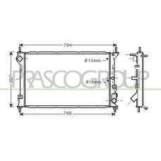 FD930R003 PRASCO Радіатор охолодження двигуна