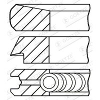 08-107000-00 GOETZE ENGINE Комплект поршневих кілець
