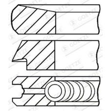 08-107000-00 GOETZE ENGINE Комплект поршневих кілець