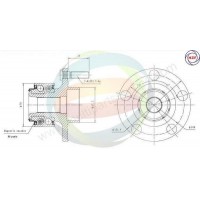 70-150026 MULTIPARTS Комплект підшипника ступиці колеса