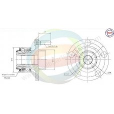 70-150026 MULTIPARTS Комплект підшипника ступиці колеса