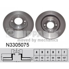 N3305075 NIPPARTS Гальмівний диск