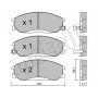 22-0364-0 METELLI Комплект гальмівних колодок дисковий гальм