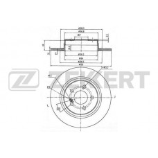 BS-5785 ZEKKERT Гальмівний диск