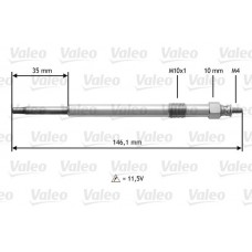 345139 VALEO Свічка розжарювання