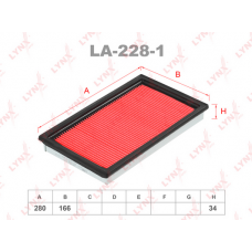 LA-228-1 LYNXauto Повітряний фільтр