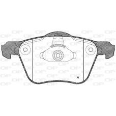 BPA1070.00 OPEN PARTS Комплект гальмівних колодок дисковий гальм