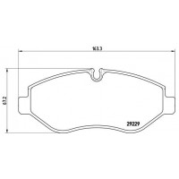 P A6 026 BREMBO Комплект гальмівних колодок дисковий гальм