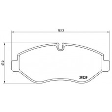 P A6 026 BREMBO Комплект гальмівних колодок дисковий гальм