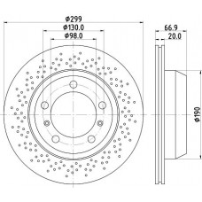 8DD 355 120-221 HELLA Гальмівний диск