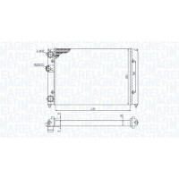 350213187700 MAGNETI MARELLI Радіатор охолодження двигуна