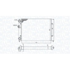 350213187700 MAGNETI MARELLI Радіатор охолодження двигуна