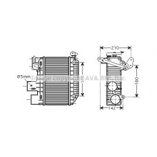 Интеркулер AVA QUALITY COOLING TOA4365