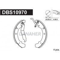DBS10970 DANAHER Комплект гальмівних колодок