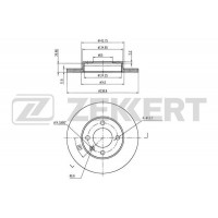 BS-5069 ZEKKERT Гальмівний диск