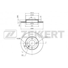 BS-5069 ZEKKERT Гальмівний диск