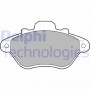 LP666 DELPHI Комплект гальмівних колодок дисковий гальм