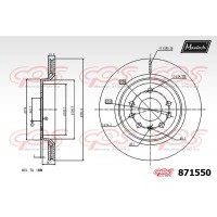 871550 MAXTECH Гальмівний диск